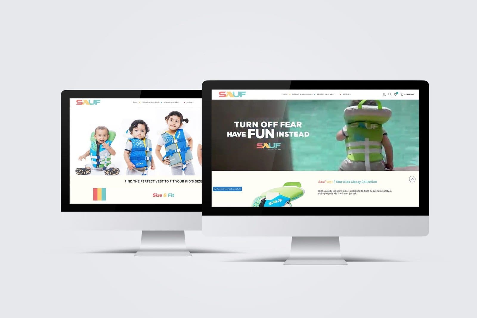 SAUF Website designed by KokCreative