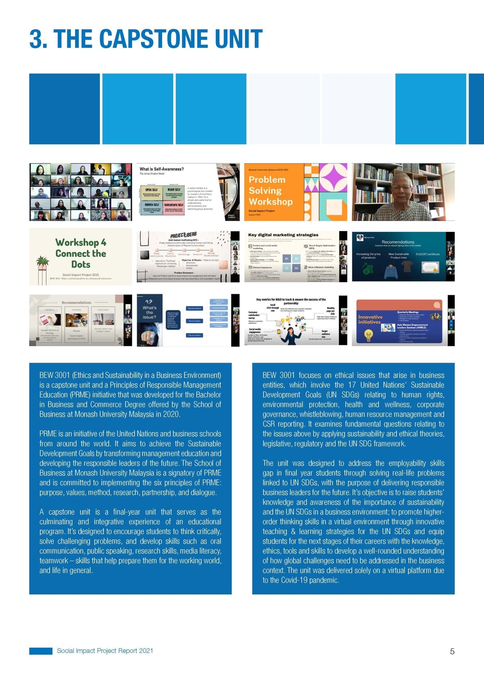 Monash University Social Impact Project Report designed by KokCreative